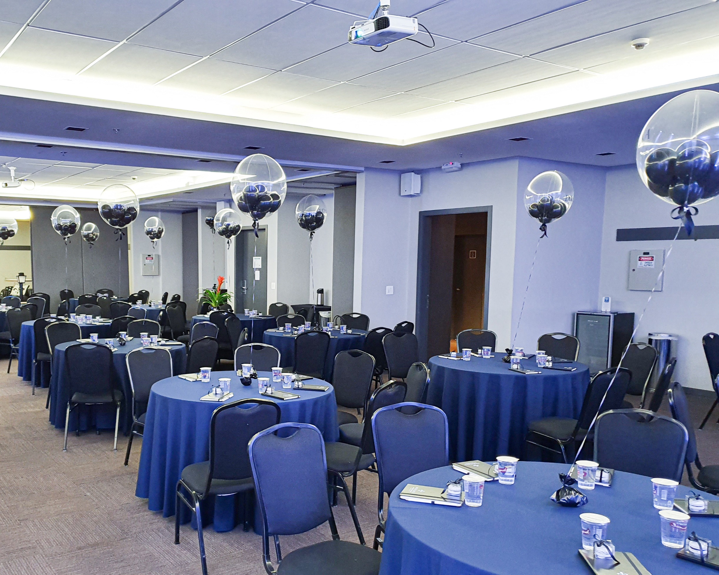 Estrutura preparada para evento corporativo